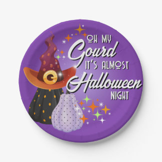 Oh My Gourd Het is bijna Halloween Bordjes