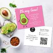 Oh My Guac Makelaar Ansichtkaart avocado Briefkaart