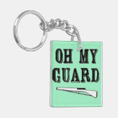 "Oh My Guard" dubbelzijdig Sleutelhanger (Voorkant Links)