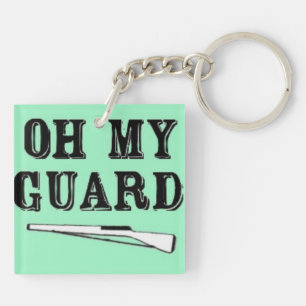 "Oh My Guard" dubbelzijdig Sleutelhanger