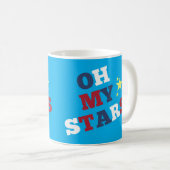 "Oh My Stars" Patriotic Koffiemok (Voorkant rechts)