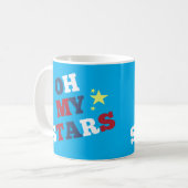 "Oh My Stars" Patriotic Koffiemok (Voorkant links)
