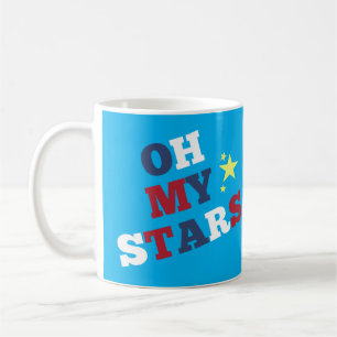 "Oh My Stars" Patriotic Koffiemok