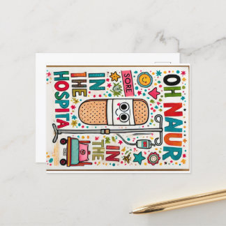Oh Naur Ziekenhuis Briefkaart