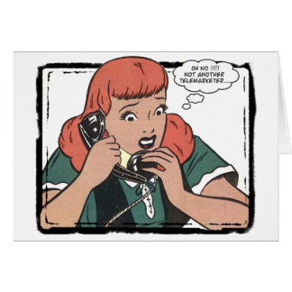 Oh nee! Geen andere telemarketer