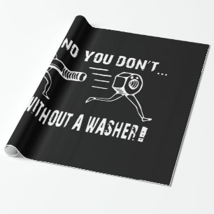 Oh nee, niet zonder een wasmachine offensief t's cadeaupapier