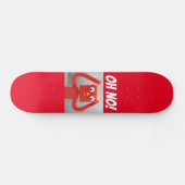 OH NEE! PANIC RUBBER MAN FUNNY Skateboarddek Skateboard (Horizontaal)