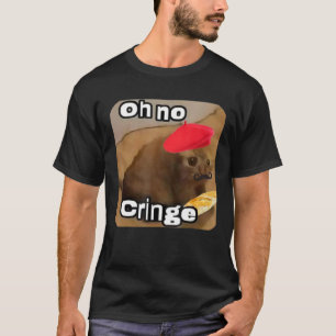 Oh No Cringe Cat French Baguette T Internet Cat M T-shirt