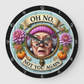 Oh No Not You Again Wall Decor Grote Klok (Voorkant)