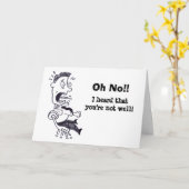 Oh Non Allez Bien Bientôt Carte (Fleur jaune)