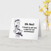 Oh Non Oublié Notre Carte Anniversaire (Fleur jaune)