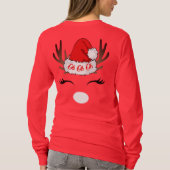 Oh Oh Oh Oh Vilain Rouge Sweat de Noël (Dos)