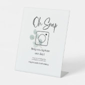 Oh onverwacht Tabeltop Eucalyptus Weddenschap voet Reclamebord Met Voetstuk (Voorkant)