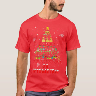 Oh Optometree kerstboom Merry Xmas Opticin T-shirt
