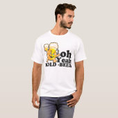 oh ouais T-shirt de bière (Devant entier)