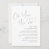 Oh oui, nous l'avons fait, Invitation de mariage e (Devant)