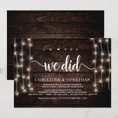 Oh oui, nous l'avons fait, Invitation de mariage i (Devant / Derrière)