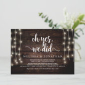 Oh oui, nous l'avons fait, Invitation de Mariage I (Debout devant)