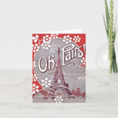 Oh Paris Carte de la Tour Eiffel (Devant)