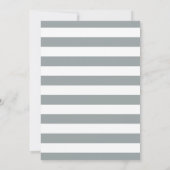 oh Petit Baby shower Petit Homme Gray Invitation (Dos)