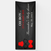 OH ! Petite bannière de douche de bébé de cravate (Vertical)