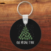 Oh Podiatree Funny Tree Foot Christmas Staff Squad Sleutelhanger (Voorkant)