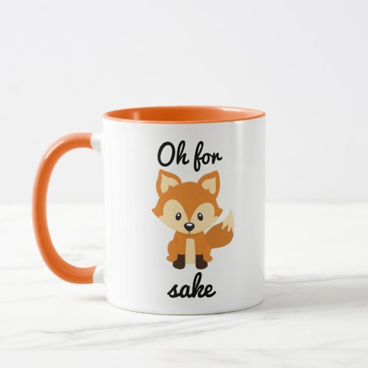 "Oh pour la tasse combinée de sonnerie orange de (Gauche)