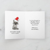 Oh pour l'amour du renard, carte de Noël drôle (Intérieur)