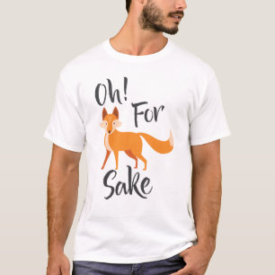 oh pour le T-shirt de saké de renard