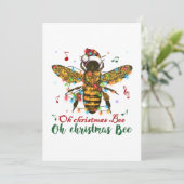 Oh prettige kerstcadeautjes voor kerstbijen bedankkaart (Staand voorkant)