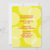 Oh Quel Amusant Confetti Premier Invitation de fêt (Dos)