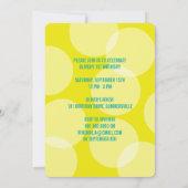 Oh Quel Amusant Confetti Premier Invitation de fêt (Dos)