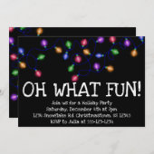 Oh Quel Amusant ! Invitation de fête de vacances (Devant / Derrière)