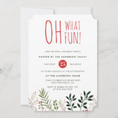 Oh Quel Amusant ! Invitation de fête de vacances b (Devant)