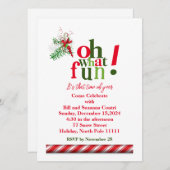 Oh Quel Amusant ! Invitation de vacances (Devant / Derrière)
