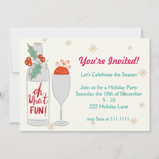 Oh Quel Amusant Invitation De Vacances (Devant)