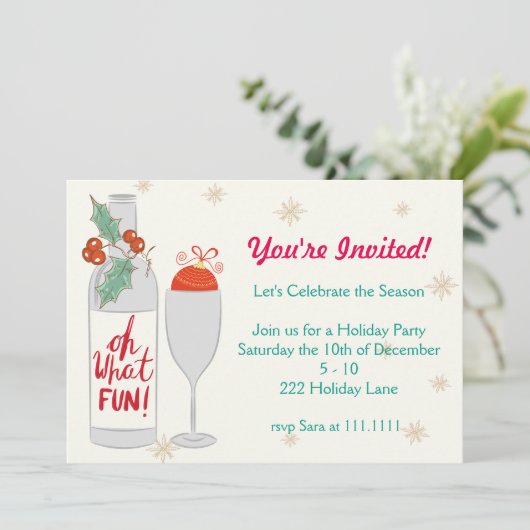 Oh Quel Amusant Invitation De Vacances (Debout devant)