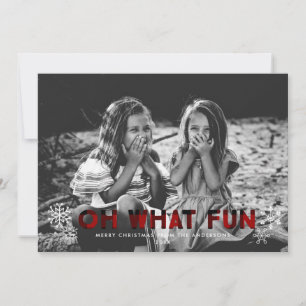 Oh Quel Amusant Red Buffalo a mis la carte de Noël