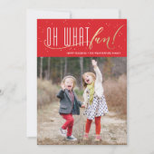 Oh Quel Amusement Vacances Faux Fhuile Carte de No (Devant)