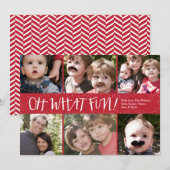 Oh quel carte photo de vacances de photo de (Devant / Derrière)