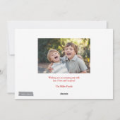 Oh quel carte photo de vacances de ruban (Dos)