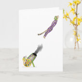 Oh quel cirque! carte au guépard volant (Fleur jaune)