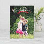 Oh, quel plaisir | Carte photo de vacances (Debout devant)