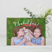 Oh, quel plaisir | Carte photo de vacances (Debout devant)