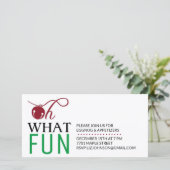 OH QUEL PLAISIR DE FÊTE DE VACANCES INVITATION (Debout devant)