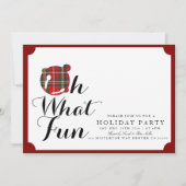 Oh, quel plaisir | Invitation de fête de vacances (Devant)