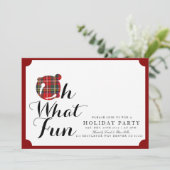 Oh, quel plaisir | Invitation de fête de vacances (Debout devant)