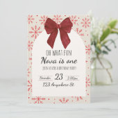 oh quel plaisir ! invitation pour un premier anniv (Debout devant)