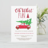 OH QUEL PLAISIR Noël FÊTE ÉDITABLE Invitation (Debout devant)