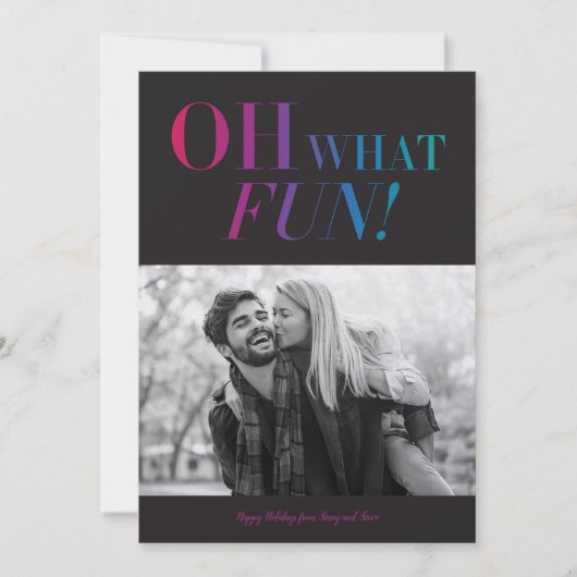 Oh quelle carte de vacances d'amusement (Devant)